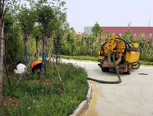 管道疏通作業現場